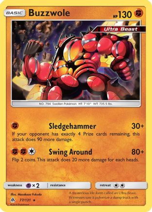 Buzzwole (77/131) [Sun & Moon: Forbidden Light] - Trinity Hobby