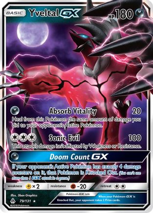 Yveltal GX (79/131) [Sun & Moon: Forbidden Light] - Trinity Hobby
