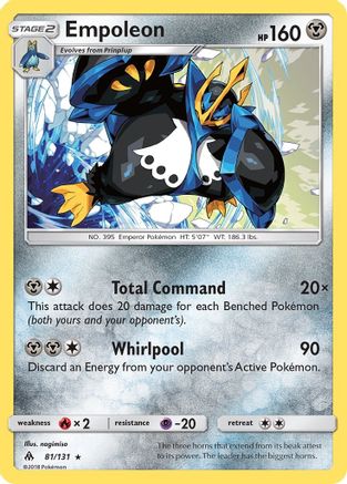Empoleon (81/131) [Sun & Moon: Forbidden Light] - Trinity Hobby