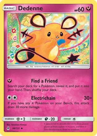 Dedenne (88/131) [Sun & Moon: Forbidden Light] - Trinity Hobby