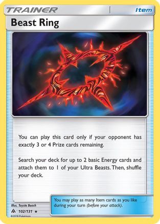 Beast Ring (102/131) [Sun & Moon: Forbidden Light] - Trinity Hobby