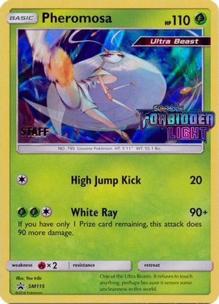 Pheromosa (SM115) (Staff Prerelease Promo) [Sun & Moon: Black Star Promos] - Trinity Hobby