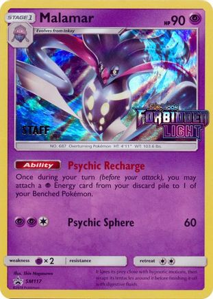 Malamar (SM117) (Staff Prerelease Promo) [Sun & Moon: Black Star Promos] - Trinity Hobby