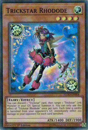 Trickstar Rhodode [FLOD-EN008] Super Rare - Trinity Hobby