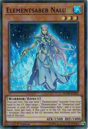 Sabre élémentaire Nalu [FLOD-EN021] Super Rare 