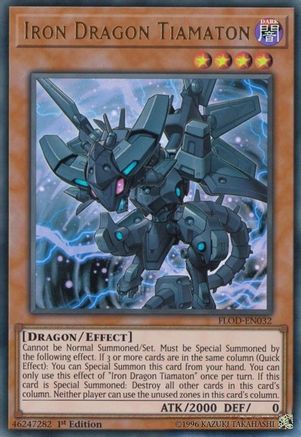 Iron Dragon Tiamaton [FLOD-EN032] Ultra Rare - Trinity Hobby