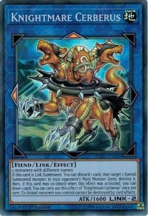 Knightmare Cerberus [FLOD-EN045] Super Rare - Trinity Hobby