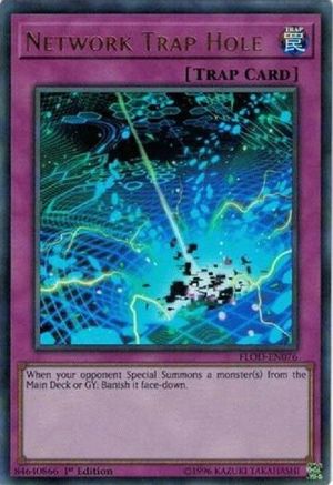 Network Trap Hole [FLOD-EN076] Ultra Rare - Trinity Hobby