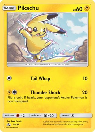 Pikachu (SM98) [Sun & Moon: Black Star Promos] - Trinity Hobby
