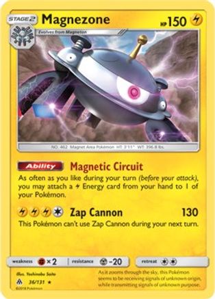 Magnezone (36/131) (Prerelease Kit Exclusive) (Theme Deck Exclusive) [Sun & Moon: Forbidden Light] - Trinity Hobby