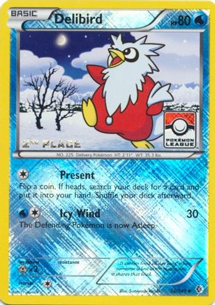 Delibird (38/149) (League Promo 2nd Place) [Black & White: Boundaries Crossed] - Trinity Hobby