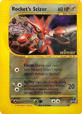 Rocket's Scizor (4) (Winner) [Best of Promos] - Trinity Hobby