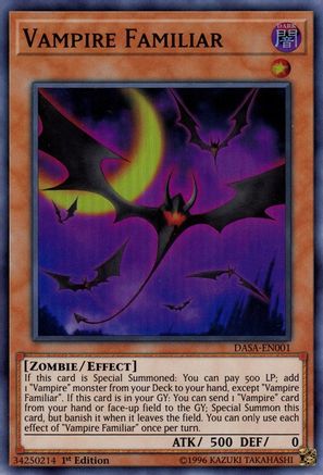 Vampire Familiar [DASA-EN001] Super Rare - Trinity Hobby
