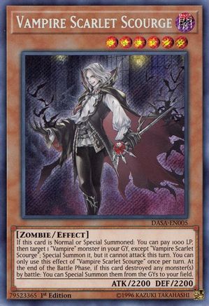 Vampire Scarlet Scourge [DASA-EN005] Secret Rare - Trinity Hobby