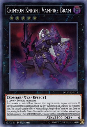 Crimson Knight Vampire Bram [DASA-EN013] Super Rare - Trinity Hobby