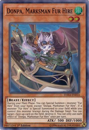 Donpa, Marksman Fur Hire [DASA-EN014] Super Rare - Trinity Hobby