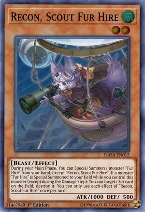 Recon, Scout Fur Hire [DASA-EN015] Super Rare - Trinity Hobby