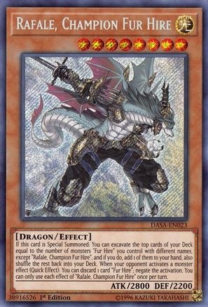 Rafale, Champion Fur Hire [DASA-EN023] Secret Rare - Trinity Hobby
