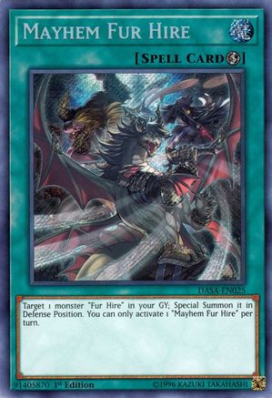 Mayhem Fur Hire [DASA-EN025] Secret Rare - Trinity Hobby