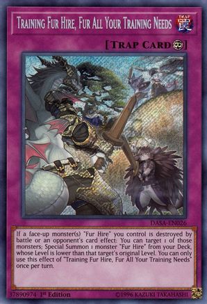 Training Fur Hire, Fur All Your Training Needs [DASA-EN026] Secret Rare - Trinity Hobby
