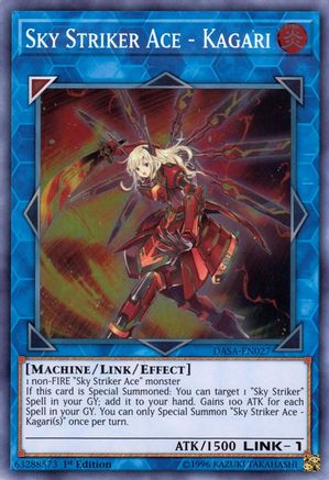 Sky Striker Ace - Kagari [DASA-EN027] Super Rare - Trinity Hobby