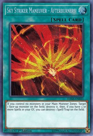 Sky Striker Maneuver - Afterburners! [DASA-EN031] Secret Rare - Trinity Hobby