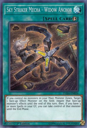 Sky Striker Mecha - Widow Anchor [DASA-EN034] Secret Rare - Trinity Hobby