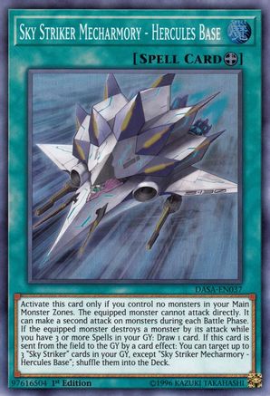 Sky Striker Mecharmory - Hercules Base [DASA-EN037] Super Rare - Trinity Hobby