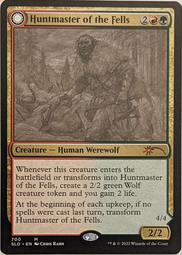 Huntmaster of the Fells // Ravager of the Fells (Sketch) [Secret Lair Drop Promos] - Trinity Hobby