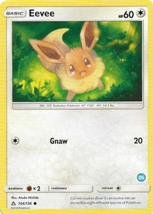 Eevee (104/156) (Deck Exclusive #26) [Sun & Moon: Trainer Kit - Alolan Ninetales] - Trinity Hobby