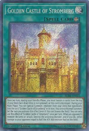 Golden Castle of Stromberg [BLRR-EN010] Secret Rare - Trinity Hobby
