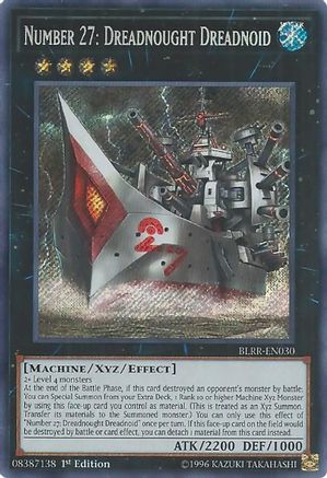 Number 27: Dreadnought Dreadnoid [BLRR-EN030] Secret Rare - Trinity Hobby
