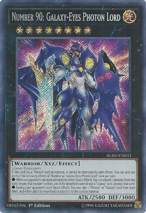 Number 90: Galaxy-Eyes Photon Lord [BLRR-EN033] Secret Rare - Trinity Hobby