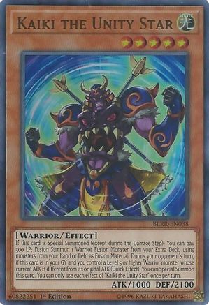 Kaiki the Unity Star [BLRR-EN038] Ultra Rare - Trinity Hobby