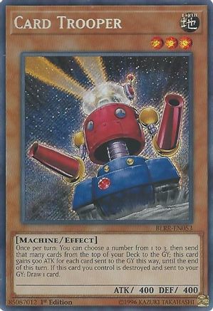 Card Trooper [BLRR-EN053] Secret Rare - Trinity Hobby
