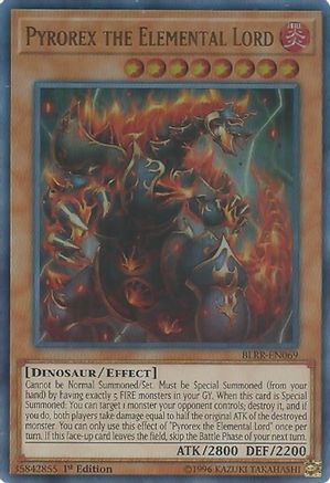 Pyrorex the Elemental Lord [BLRR-EN069] Ultra Rare - Trinity Hobby