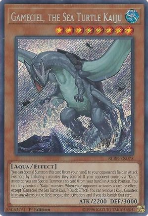 Gameciel, the Sea Turtle Kaiju [BLRR-EN075] Secret Rare - Trinity Hobby