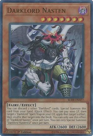 Darklord Nasten [BLRR-EN077] Ultra Rare - Trinity Hobby