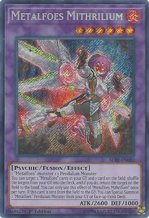 Metalfoes Mithrilium [BLRR-EN082] Secret Rare - Trinity Hobby