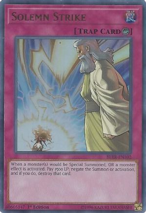 Solemn Strike [BLRR-EN102] Ultra Rare - Trinity Hobby
