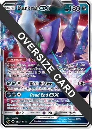 Darkrai GX (88a/147) (Alternate card) (Jumbo Card) [Sun & Moon: Burning Shadows] - Trinity Hobby