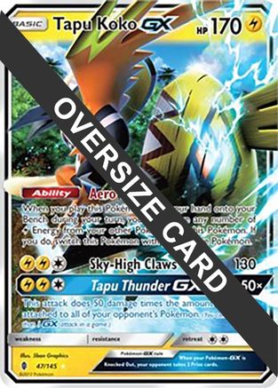 Tapu Koko GX (47/145) (Jumbo Card) [Sun & Moon: Guardians Rising] - Trinity Hobby