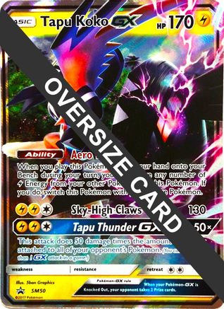 Tapu Koko GX (SM50) (Jumbo Card) [Sun & Moon: Black Star Promos] - Trinity Hobby