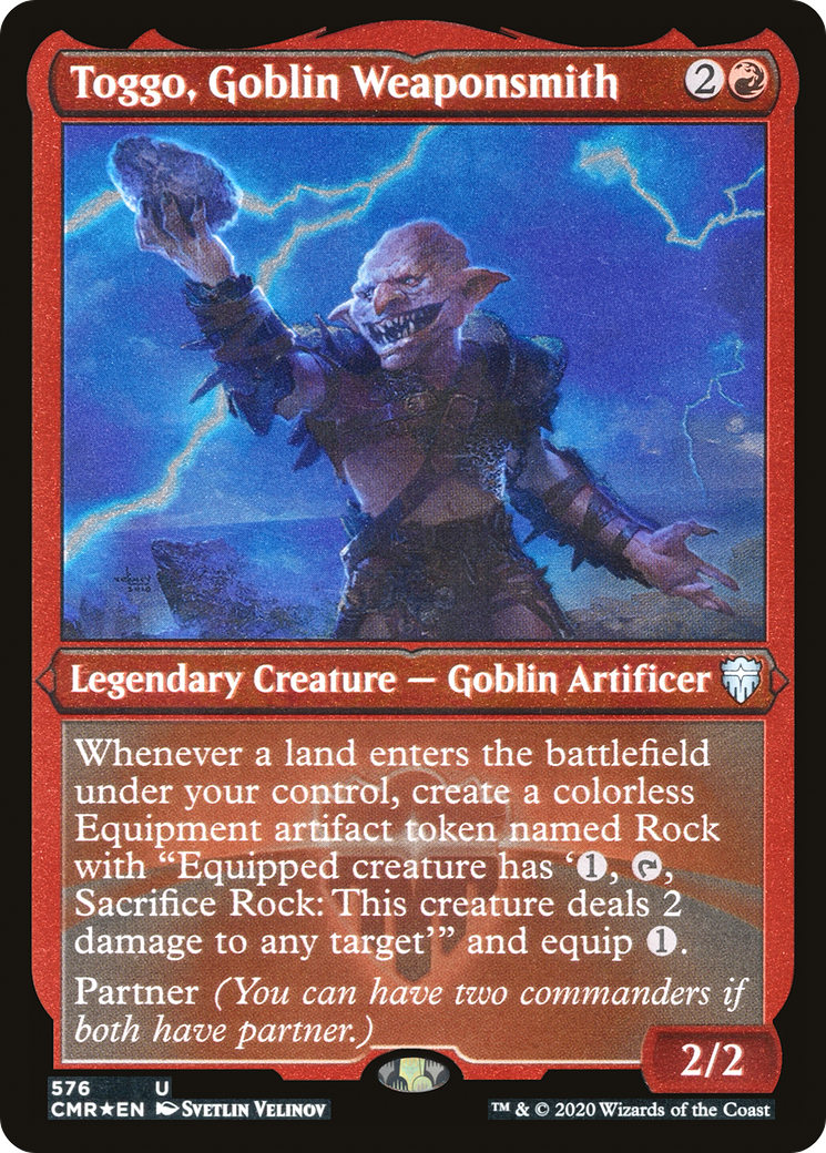 Toggo, Goblin Weaponsmith (CMR-576) - [Commander Legends] Foil - Trinity Hobby