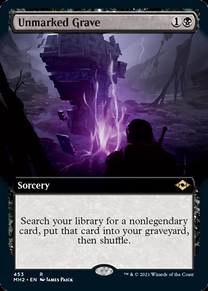 Unmarked Grave (Extended Art) [Modern Horizons 2] - Trinity Hobby
