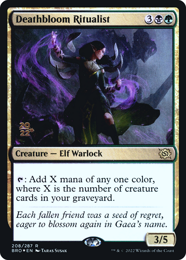 Deathbloom Ritualist [The Brothers' War Prerelease Promos] - Trinity Hobby