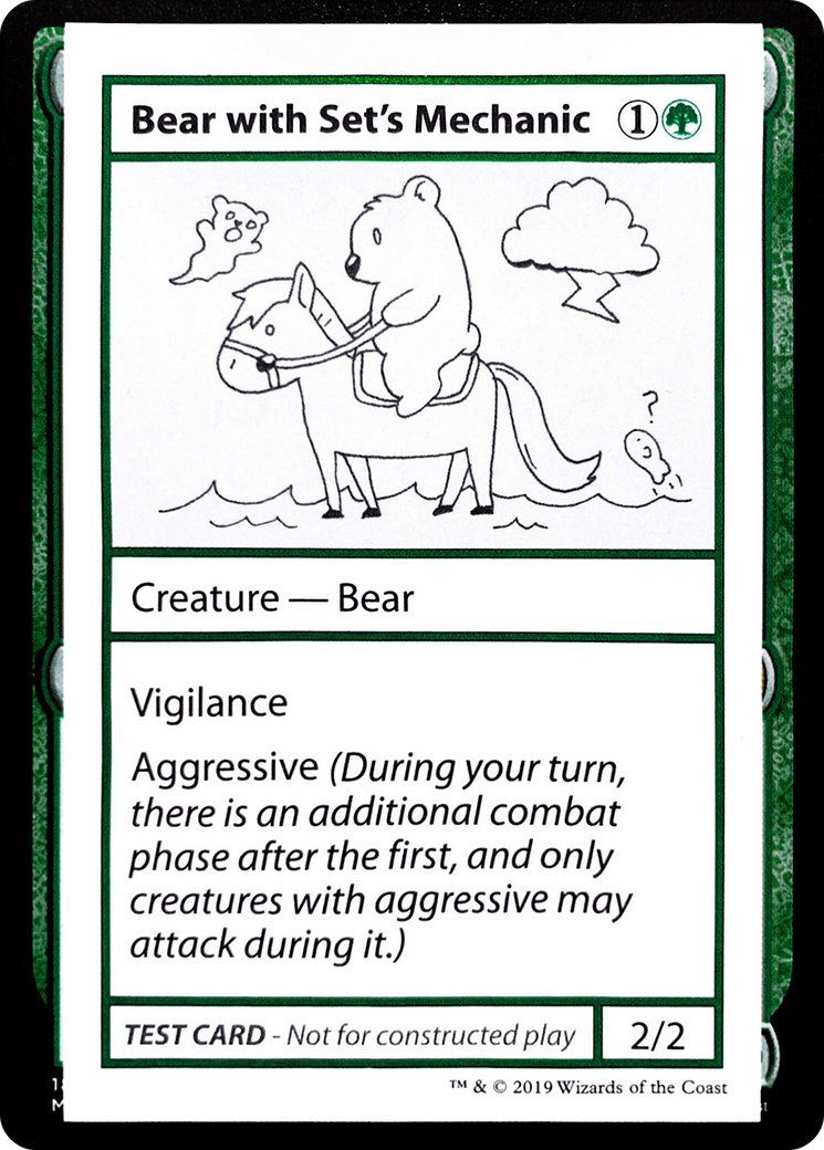Bear with Set's Mechanic (2021 Edition) [Mystery Booster Playtest Cards] - Trinity Hobby