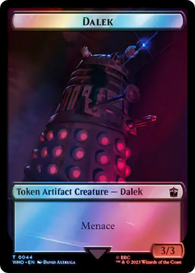 Dalek // Mark of the Rani Double-Sided Token (Surge Foil) [Doctor Who Tokens] - Trinity Hobby