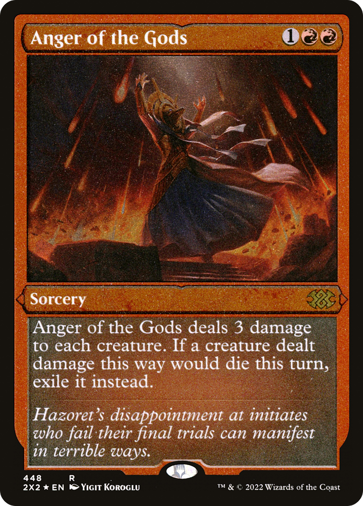 Anger of the Gods (Foil Etched)  [Foil]  (2X2-448) - [Double Masters 2022] - Trinity Hobby