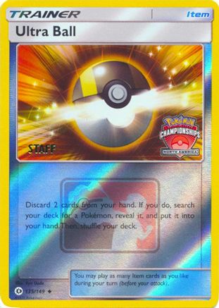 Ultra Ball (135/149) (NA Championship Promo Staff) [Sun & Moon: Base Set] - Trinity Hobby
